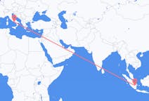 Flights from Palembang to Naples