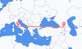 Flights from Italy to Georgia