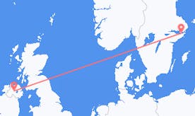 Flights from Sweden to Northern Ireland