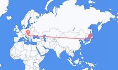 Flyrejser fra Odate, Japan til Osijek, Kroatien