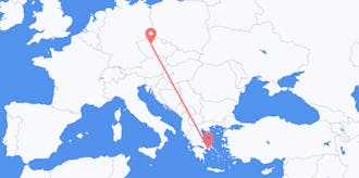 Vluchten van Tsjechië naar Griekenland