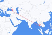Flyrejser fra Myeik, Myanmar til Trabzon