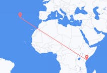 Voos de Lamu, Quênia para Horta, Portugal