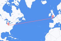Flyreiser fra Dayton, USA til Guernsey, Guernsey