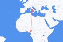 Flyreiser fra Douala, Kamerun til Trapani, Italia