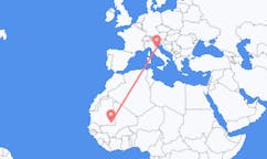 Flyreiser fra Nema, Mauritania til Rimini, Italia