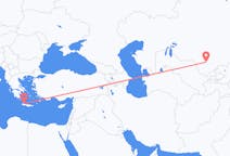Flyreiser fra Turkistan, til Khania