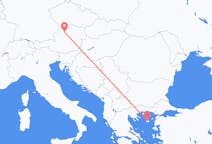 Lennot Linzistä, Itävalta Lemnosille, Kreikka