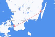 Lennot Malmöstä, Ruotsista Kalmariin, Ruotsiin