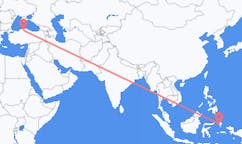 Flüge von Ternate, Indonesien nach Kastamonu, die Türkei
