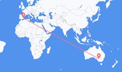 Flyreiser fra Mildura, Australia til Murcia, Spania