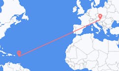 Flyrejser fra Antigua, Antigua og Barbuda til Heviz, Ungarn