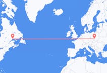 Flyreiser fra Sept-Îles, Canada til Katowice, Polen