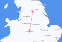 Flyreiser fra Birmingham, England til Leeds, England