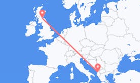 Flights from Albania to Scotland