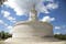 Photo of Adamclisi, Constanta, Romania - August 04, 2020: view of Tropaeum Traiani monument at Adamclisi, Romania.