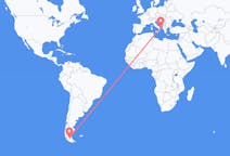 Flyreiser fra Punta Arenas, Chile til Brindisi, Italia