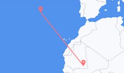 Vluchten van Nema naar Terceira