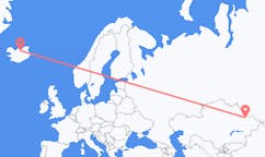 Flyreiser fra Semej, Kasakhstan til Akureyri, Island