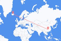 Flyrejser fra Zhangjiajie, Kina til Akureyri, Island