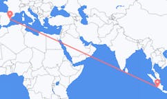 Flyreiser fra Bengkulu, Indonesia til Castelló de la Plana, Spania