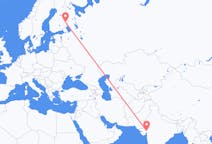 Flyreiser fra Ahmadabad, India til Joensuu, Finland