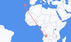 Flyrejser fra Menongue, Angola til Porto Santo, Portugal