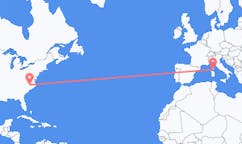 Flyrejser fra Raleigh, USA til Figari, Frankrig