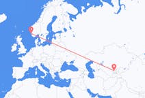 Flyreiser fra Tasjkent, til Haugesund
