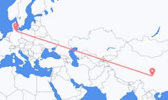 Flyg från Mianyang, Kina till Lübeck, Tyskland