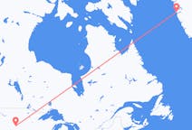 Lennot Aberdeenista, Yhdysvallat Nuukille, Grönlanti