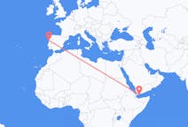 Flyreiser fra Aden, til Porto