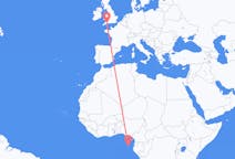 Flyg från São Tomé till Exeter
