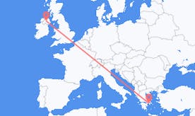 Flyg från Nordirland till Grekland