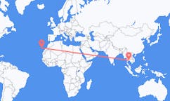 Vluchten van Pattaya, Thailand naar La Palma (ort i Mexiko, Guanajuato, Salamanca), Spanje