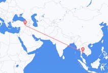 Lennot Pattayasta, Thaimaa Batmaniin, Turkki