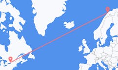 Flug frá Kingston, Kanada til Tromsø, Noregi