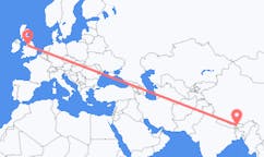 Flyg från Paro (distriktshuvudort) till Manchester