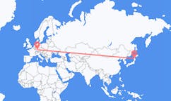 Flyreiser fra Odate, Japan til Stuttgart, Tyskland