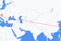 Flyreiser fra Shanghai, til Zagreb