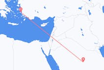 Flyreiser fra Al Qasim (provins), til Samos