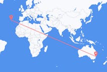 从悉尼飞往蓬塔德尔加达的航班