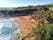 Photo of Aerial view from above of Mataleñas beach (Playa de Mataleñas) in Santander, Cantabria, Spain .