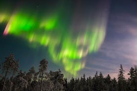 Recorrido fotográfico de caza de la aurora boreal en Levi