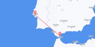 Flyrejser fra Gibraltar til Portugal