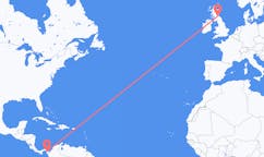 Vluchten van La Palma (ort i Mexiko, Guanajuato, Salamanca), Panama naar Edinburgh, Schotland