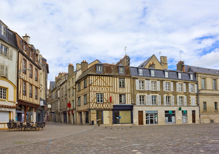 Photo of Place Charles de Gaulle with historical buildings in Poitiers, France