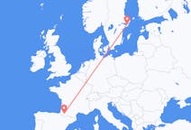 Flyrejser fra Pau til Stockholm