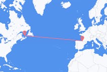 Flyreiser fra Les Îles-de-la-Madeleine, Quebec, Canada til Biarritz, Frankrike