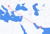 Flyrejser fra Sohar, Oman til Kraljevo, Serbien